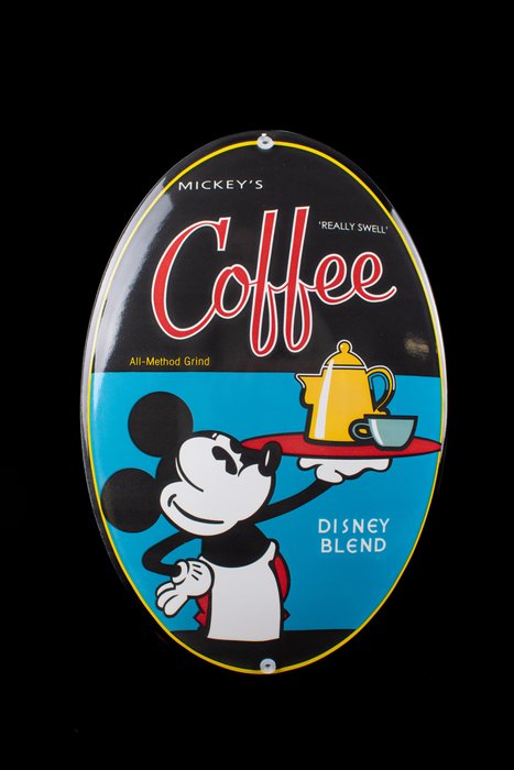 Mickey coffee sign for sale  
