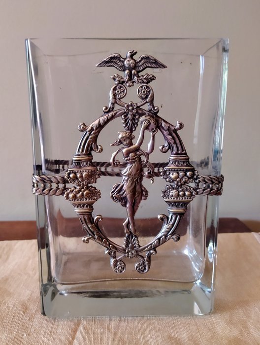 Vase cristal metal d'occasion  