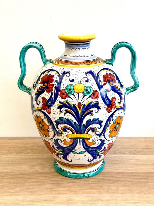 Deruta vase large usato  