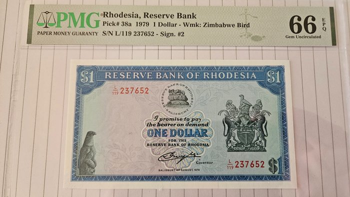 Zimbabwe. dollars 1978 usato  