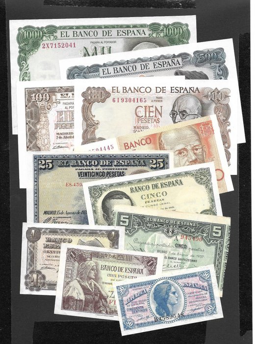 Spain. banknotes various for sale  