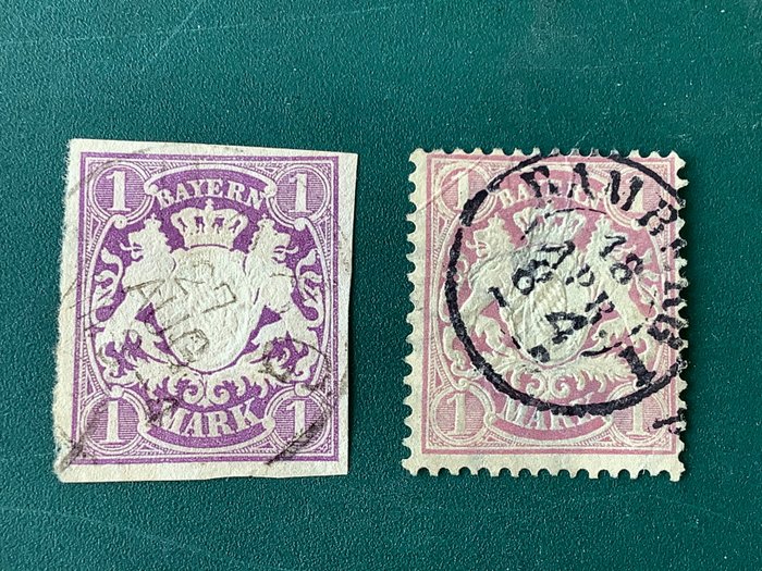 Bavaria 1874 mark usato  