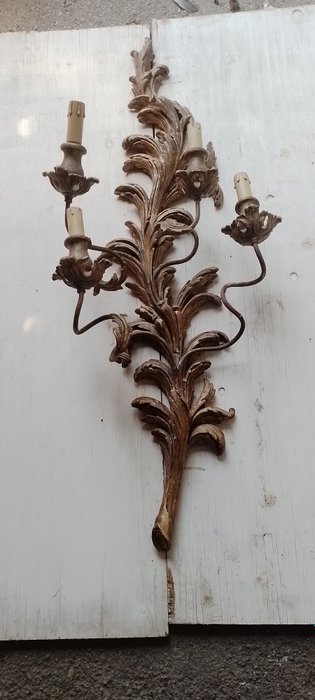 Wall sconce wood for sale  