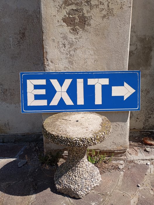 Exit sign wall for sale  