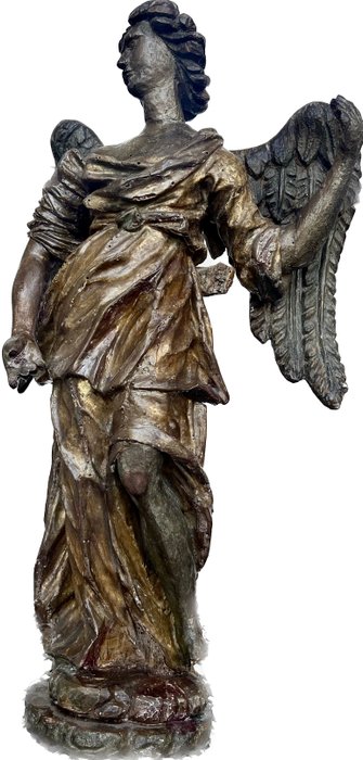 Sculpture angelo scolpito usato  