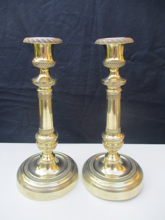 Taperstick pair candlesticks. for sale  