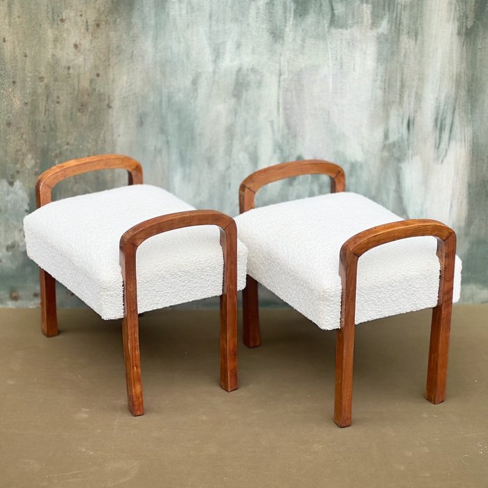 Stool wood pair for sale  
