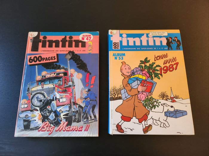 Tintin reliures 2 usato  