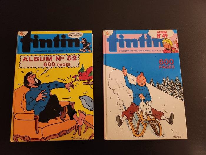 Tintin reliures 2 usato  