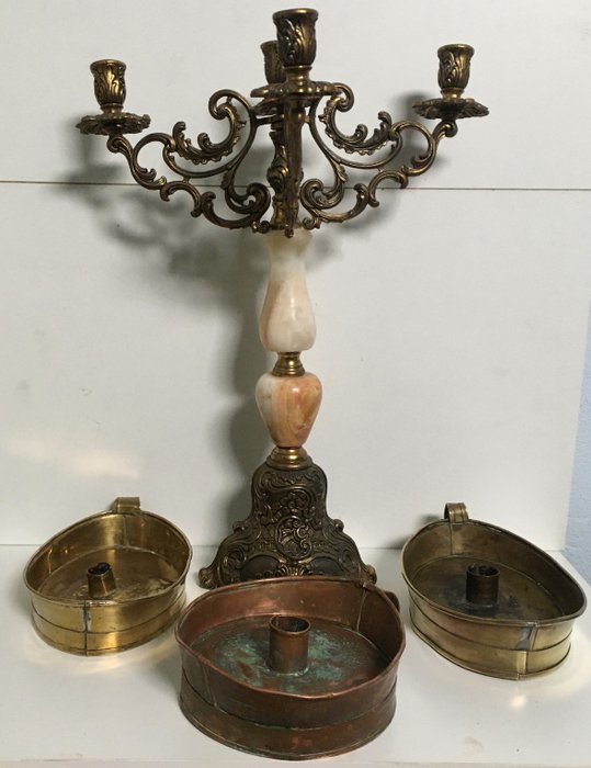 Candleholder brass bronze for sale  