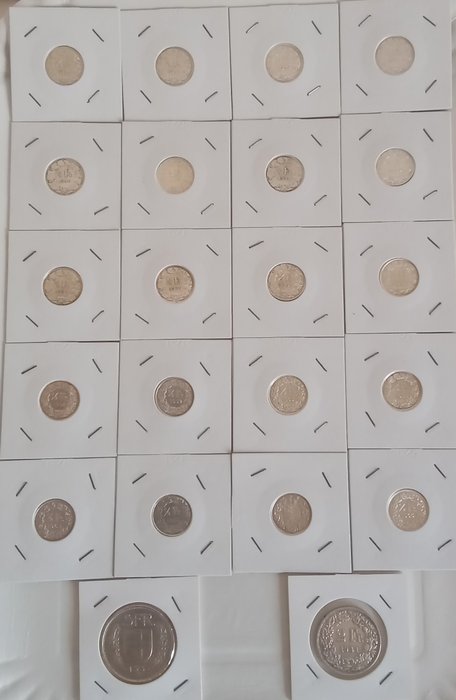 N.22 monete helvethia for sale  