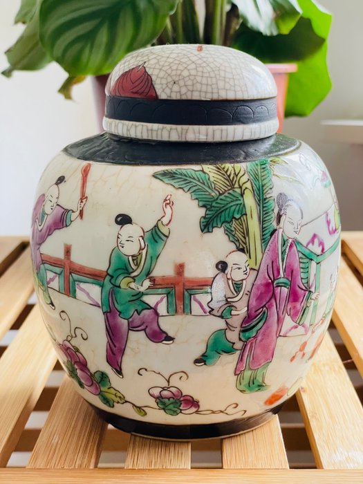 Antieke nanking gemberpot for sale  