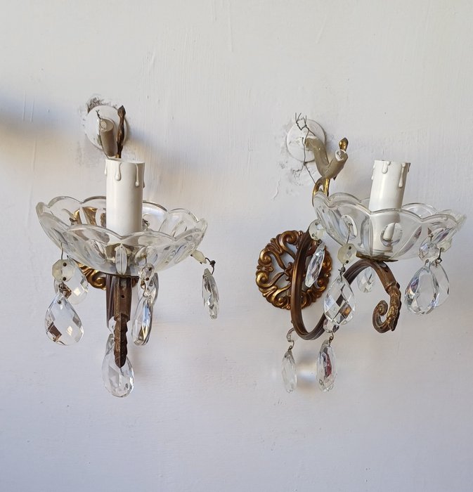 Wall sconce crystal for sale  