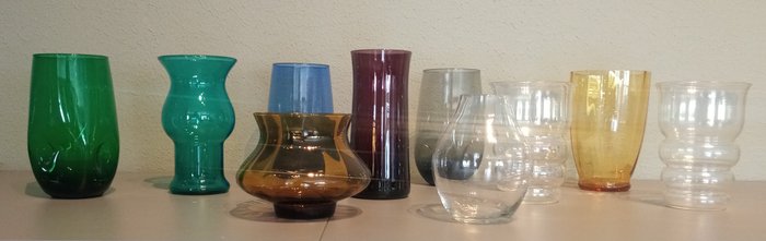 Vase glass ten for sale  