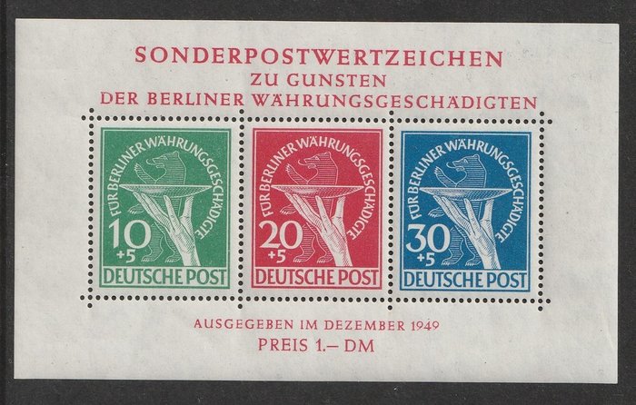 Berlin 1949 block for sale  