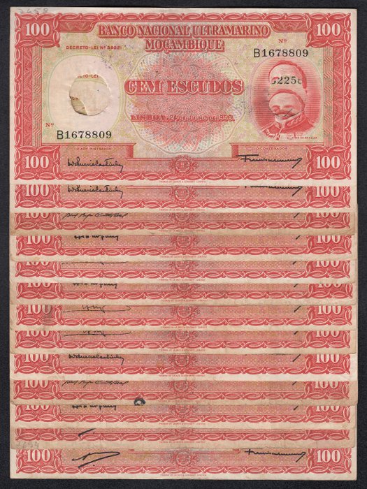 Mozambique. 100 escudos for sale  