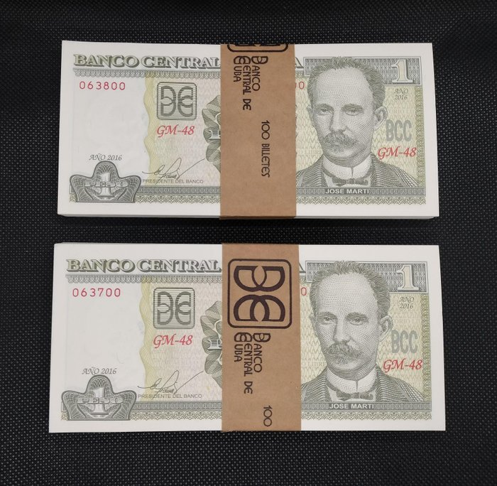 Cuba. 200 pesos usato  