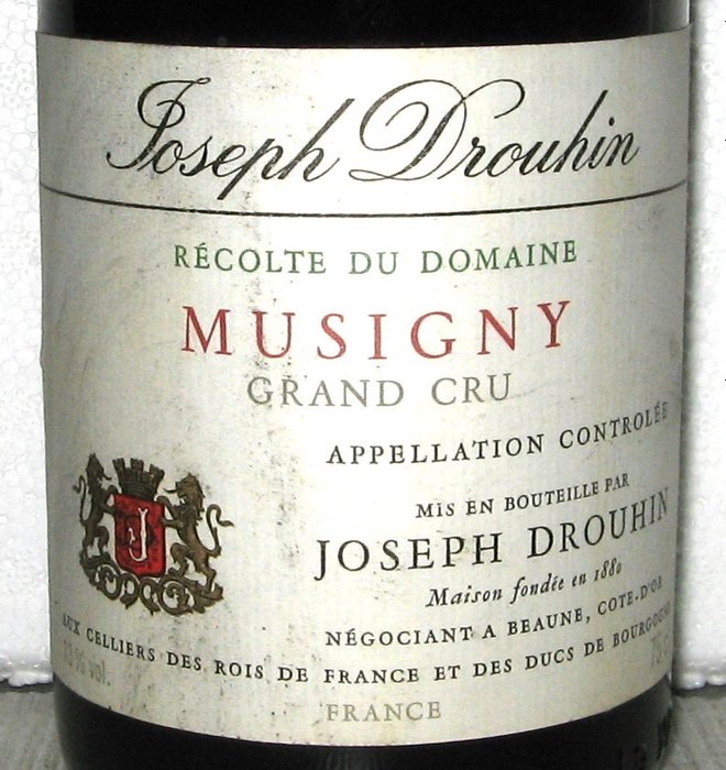 1986 musigny récolte d'occasion  