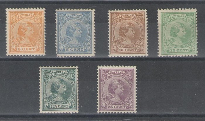Netherlands 1891 1894 usato  