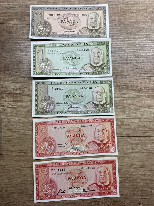 Tonga. banknotes various for sale  
