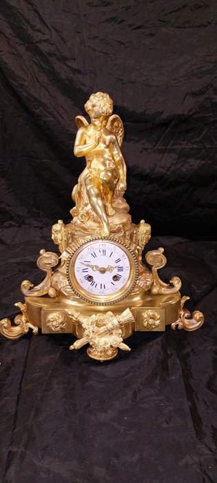Figural mantel clock for sale  