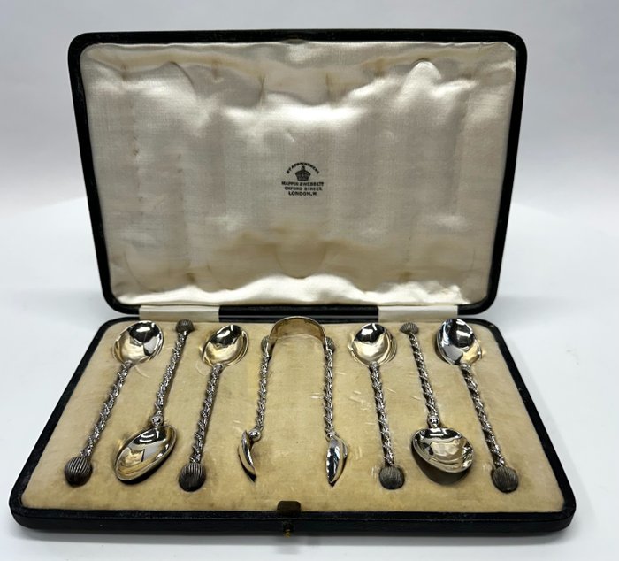Boxed antique silver for sale  