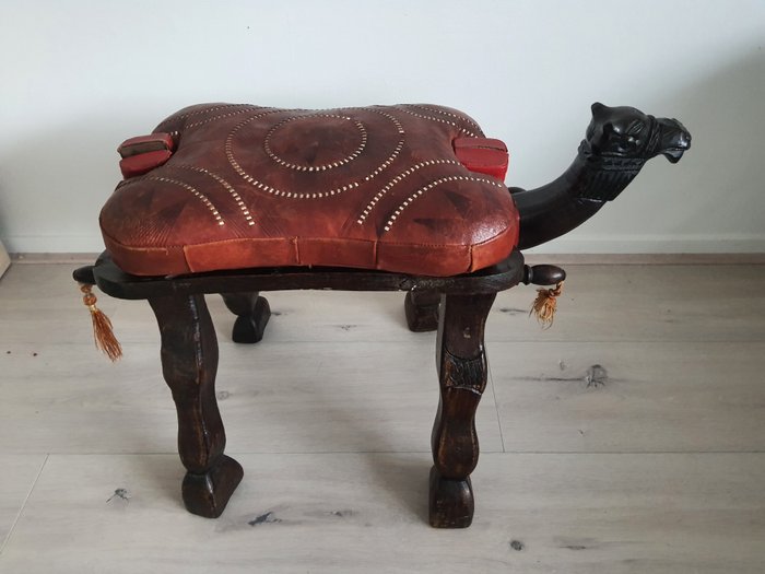 Stool leather wood for sale  