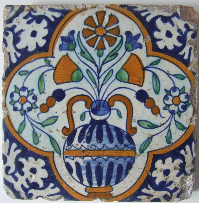 Tile flower vase for sale  