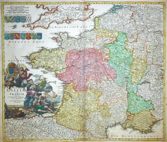 Europe map france usato  