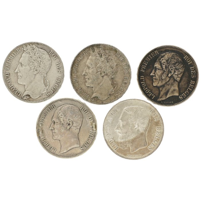 Belgium. francs 1847 usato  