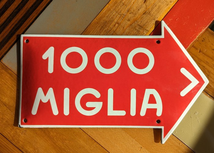 Sign mille miglia for sale  
