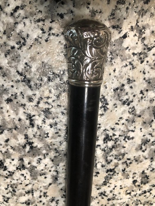 Walking stick silver for sale  