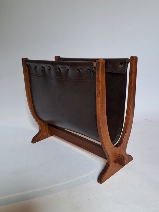 Magazine rack leather for sale  