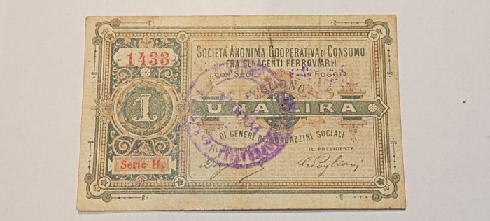 Italy. lira 1894 usato  