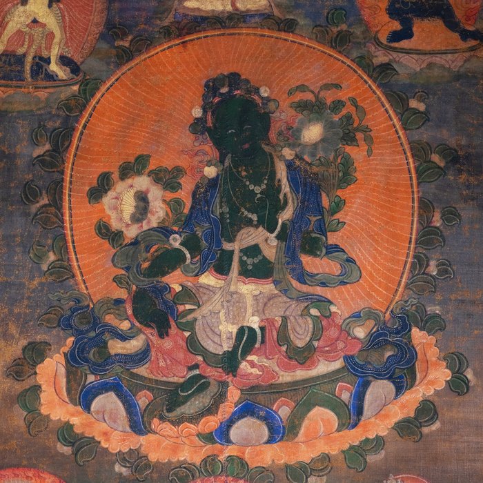 Thangka painting depicting usato  