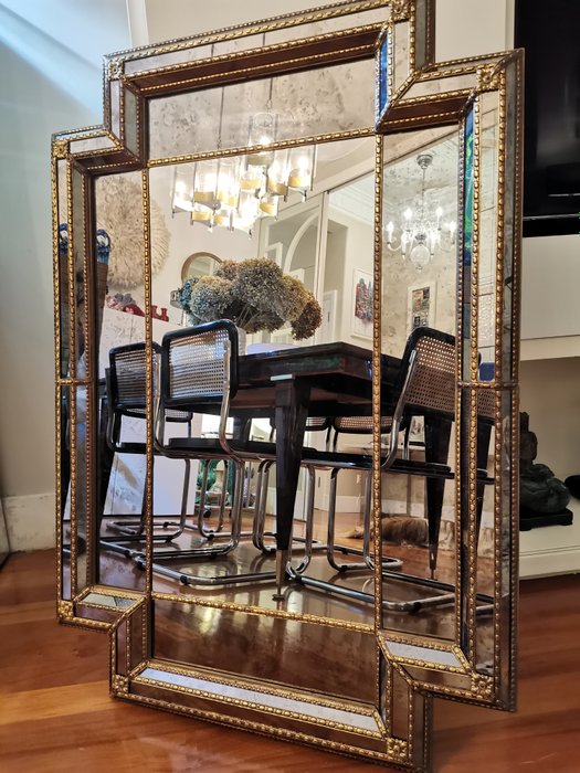 Mirror brass glass for sale  