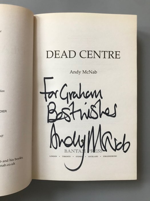 Andy mcnab signed usato  