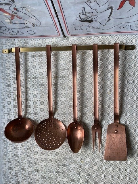 Serving spoon copper for sale  