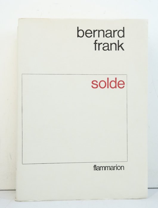 Bernard frank solde for sale  
