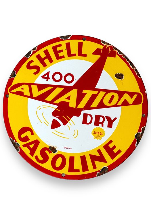 Sign shell émaillée for sale  