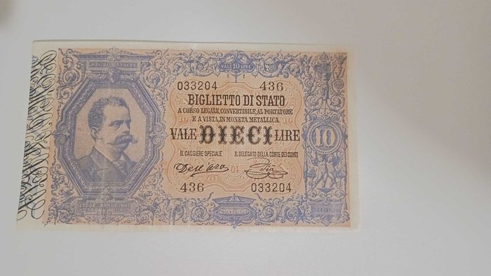 Italy. lire 1889 usato  