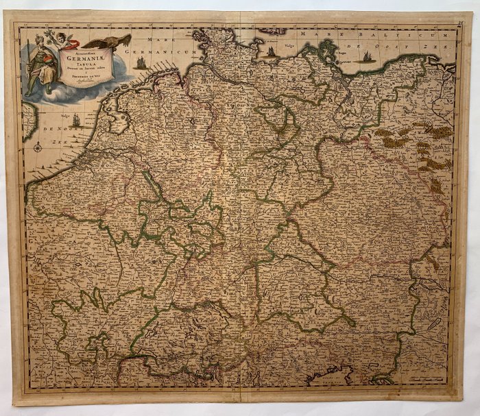 Map germany wit for sale  