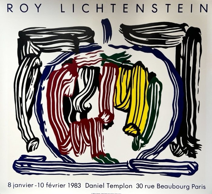 Roy lichtenstein brushstroke for sale  
