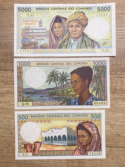 Comoros. 500 1000 d'occasion  