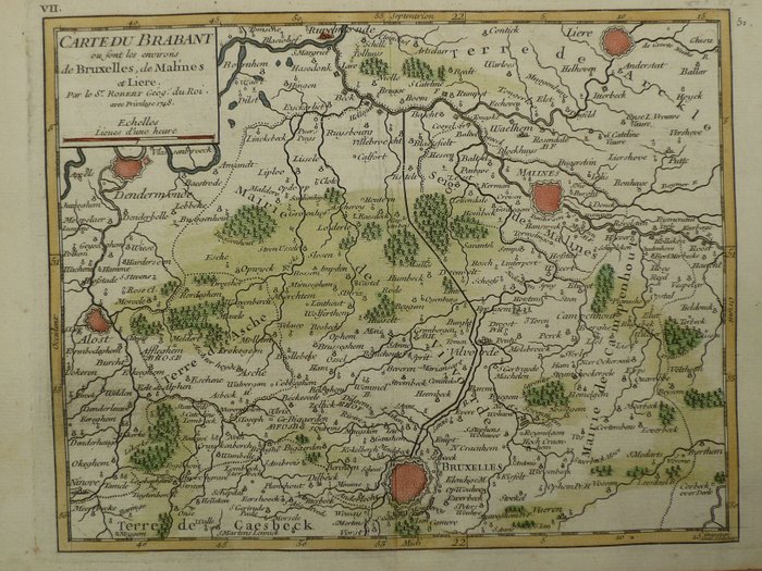 Map belgium brussel d'occasion  