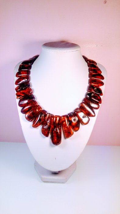 Necklace amber cherry for sale  