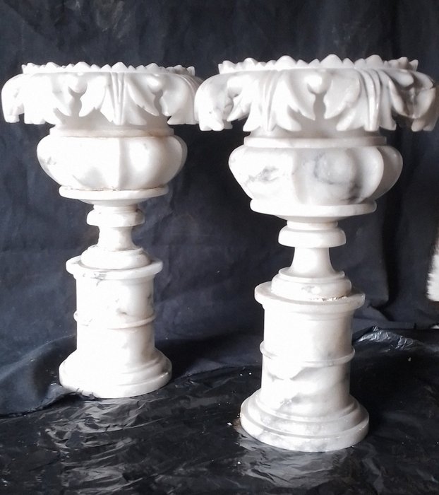 Baluster vase alabaster for sale  