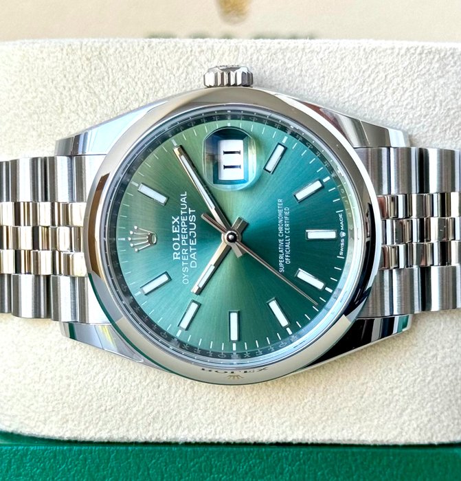 Rolex datejust green for sale  