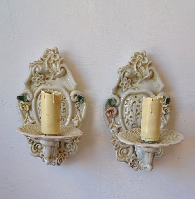 Wall sconce porcelain for sale  
