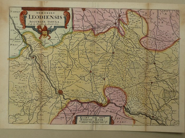 Map belgium liege d'occasion  